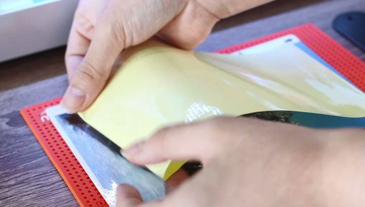 DIY back film with screen protector machine